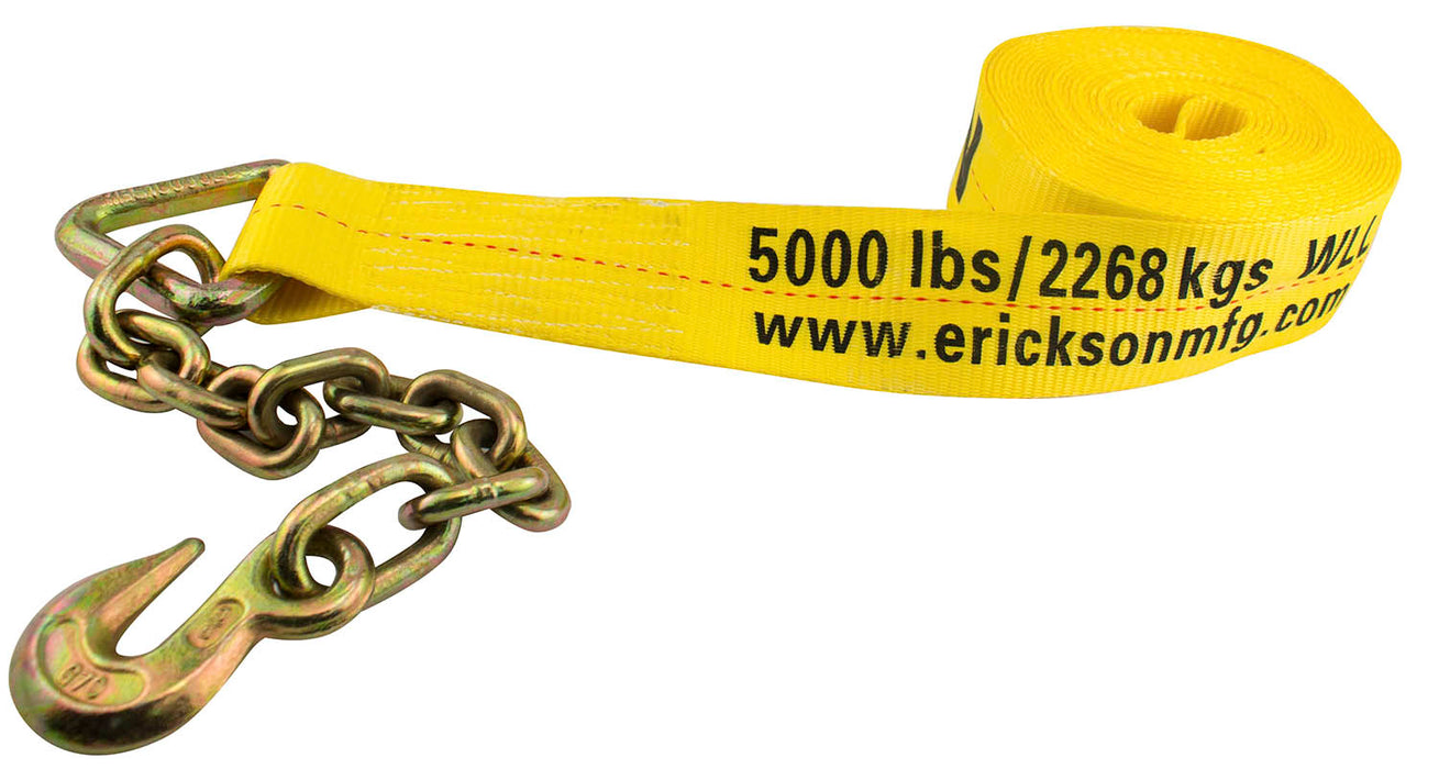 Erickson 58900 3" x 30' WINCH STRAP CHAINS