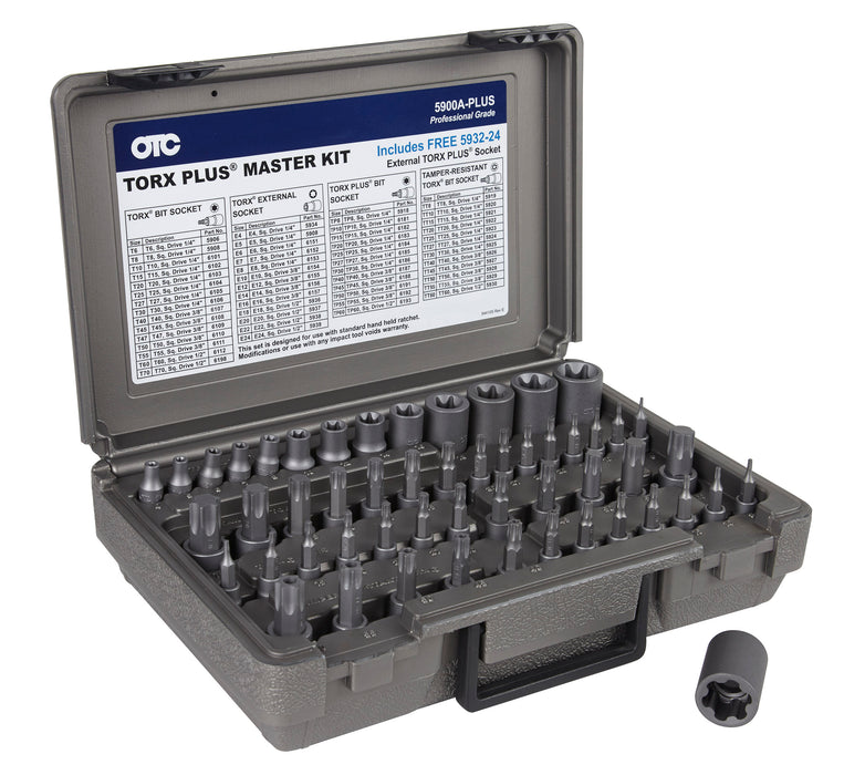 OTC/Bosch (142) 5900A-PLUS MASTER TORX BIT SOCKET SET 53PC