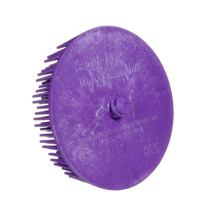 3M SB07537 Scotch-Brite™ Roloc™ Body Man's Bristle Disc, RD-ZB, 36, 3 in (7.62 cm), Colour: Purple, 3M Stock No. 7000000777