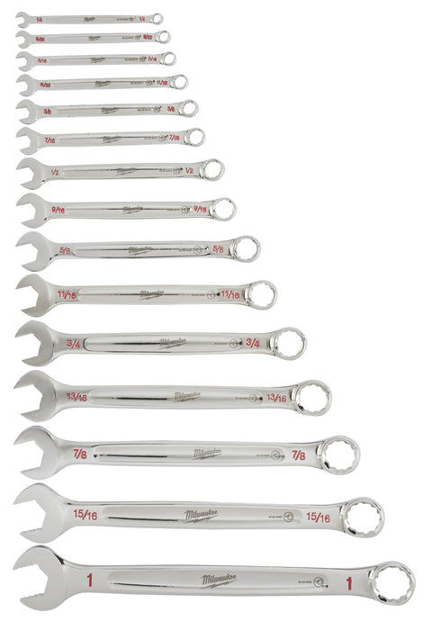 Milwaukee (366) 48-22-9415 15pc Combination Wrench Set - SAE