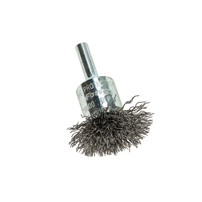 Forney (332) 60003 Command PRO End Brush, Circular Flare, 1-1/2 in x .014 in x 1/4 in Shank