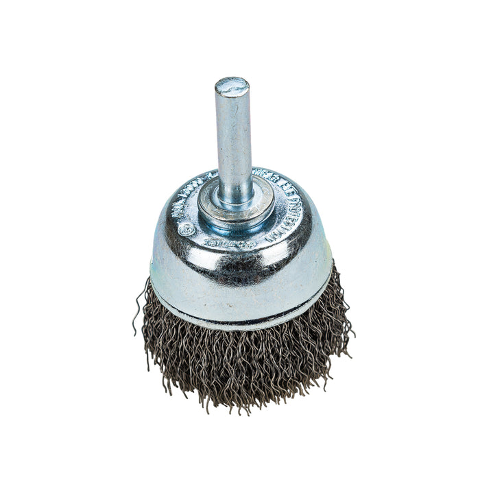 Forney (332) 60004 Command PRO Cup Brush Crimped, 1-1/2 in x .014 in x 1/4 in Shank