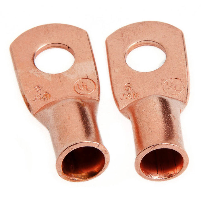 Forney 60091 Lug for Number 6 Cable, 1/4 in Stud, Premium Copper