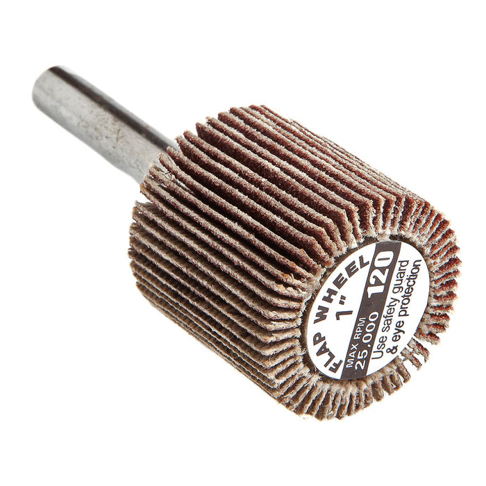 Forney 60192 Flap Wheel, Shank Mounted, 1 in x 1 in