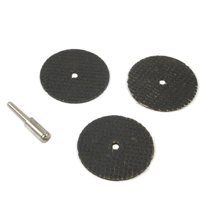 Forney (332) 60214 Cut-Off Wheel Kit, 1-1/2 in with 1/8 in Mandrel, 4-Piece