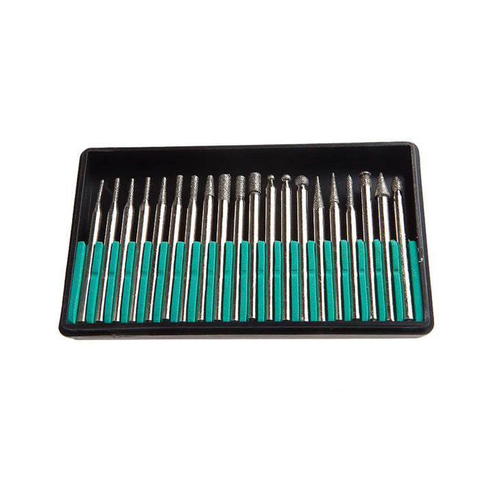 Forney (332) 60238 Diamond Point Set with 1/8 in Shank, 20-Piece