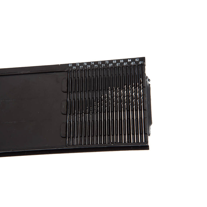 Forney 60239 20-Piece Mini-Drill Bit Set, Sizes 61-80