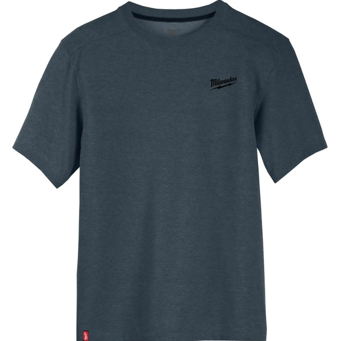 Milwaukee (366) 603BL-L Hybrid Work Tee - Short Sleeve BLUE L