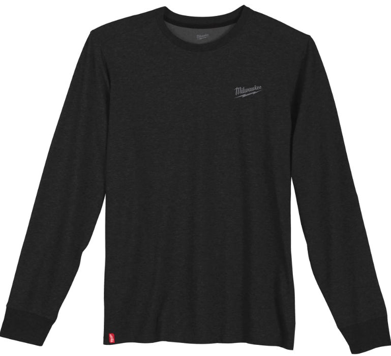 Milwaukee (366) 604B-L Hybrid Work Tee - Long Sleeve BLACK L