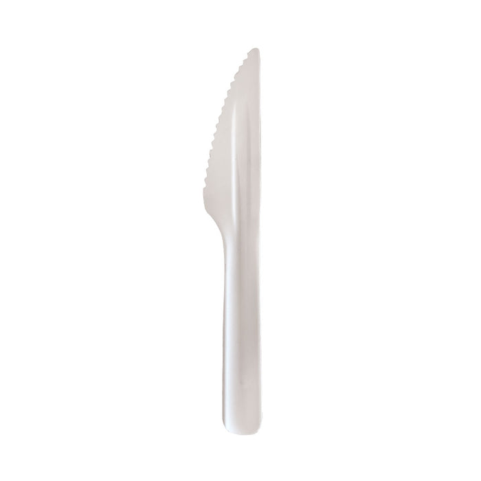 Globe 6075 6.25" Bagasse Compostable Knives, pack of 100
