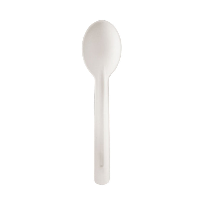 Globe 6076 6.5" Bagasse Compostable Spoons, pack of 100
