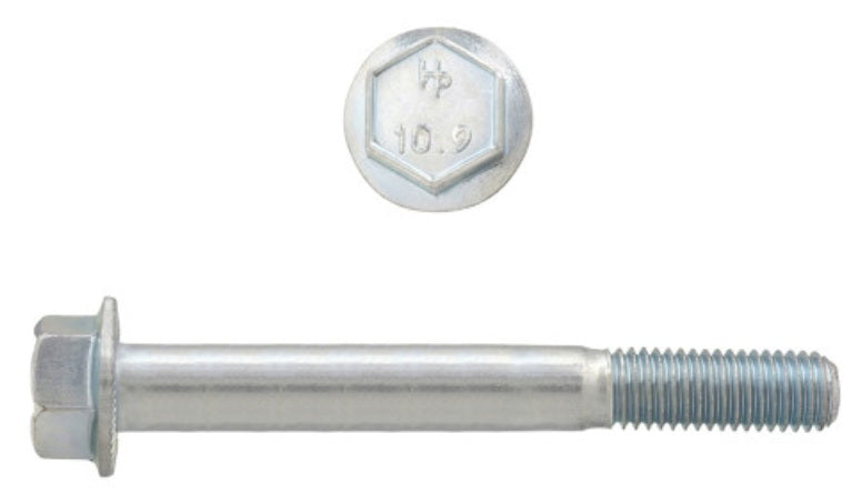 H. Paulin (680) 611-330 Paulin M8-1.25 x 80mm Metric Hex Flange Bolts Zinc Class 10.9 Coarse Thread PT 20 Pcs