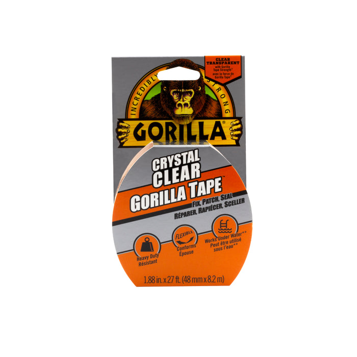 Gorilla Glue (218) 6127002 Gorilla Clear Repair Tape -1.88 in x 27 ft