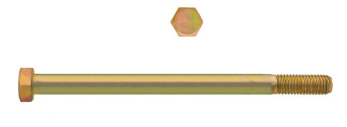 H. Paulin (680) 613-383 Paulin M10-1.50 x 110mm Metric Hex Head Cap Screws CL 10.9 Coarse Zinc-Yellow DIN931 PT, 50 Pcs