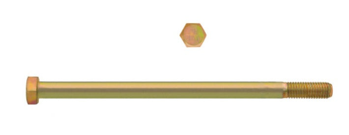 H. Paulin (680) 613-385 Paulin M10-1.50 x 130mm Metric Hex Head Cap Screws CL 10.9 Coarse Zinc-Yellow DIN931 PT, 25 Pcs