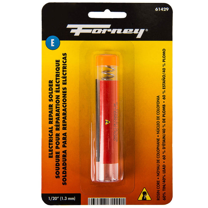 Forney (332) 61429 Solder, Electrical Repair, Rosin Core, 1/20 in, .3 Ounce