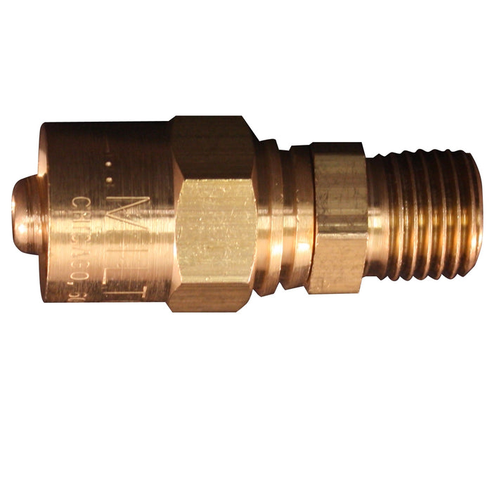 Milton 615-8 Milton 615-8 1/4" MNPT 1/2" OD Reusable Hose End Fitting