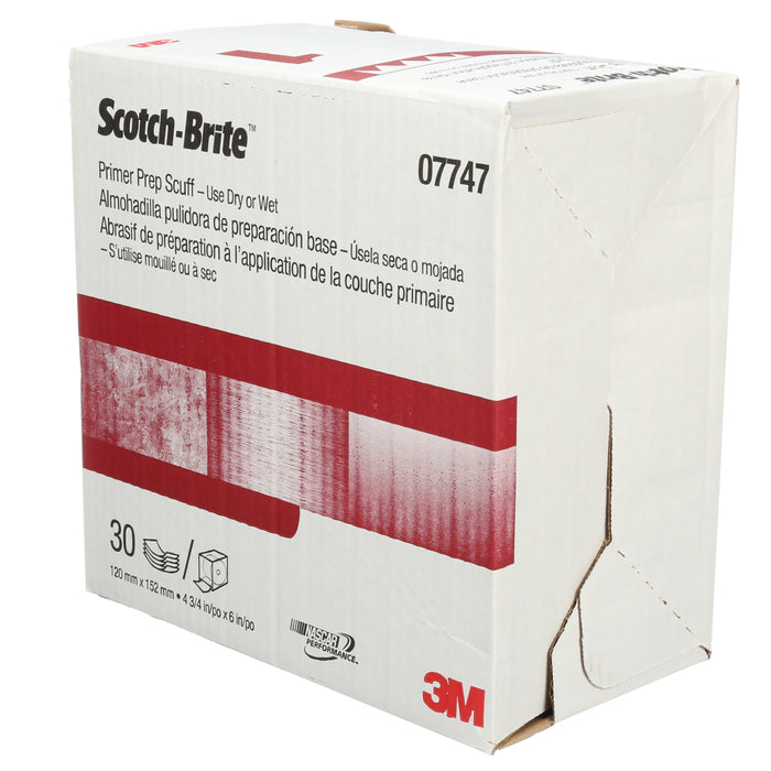 3M (815) 07747 Scotch-Brite™ Primer Prep Scuff, VFN, 4 3/4 in x 15 ft (12.07 cm x 4.57 m), Colour: Maroon, 3M Stock No. 7000046123