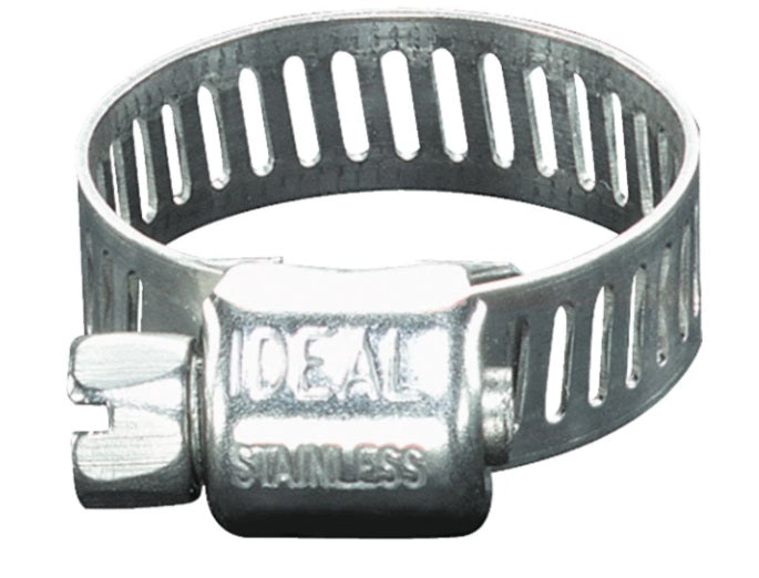 Ideal Tridon (182) 6206053 IdealStainless Steel Miniature/Micro Hose Clamp, 7/16" - 25/32"