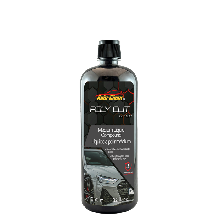Auto-Chem (342) 627-032 POLY CUT Rubbing Compound Medium, 950ML