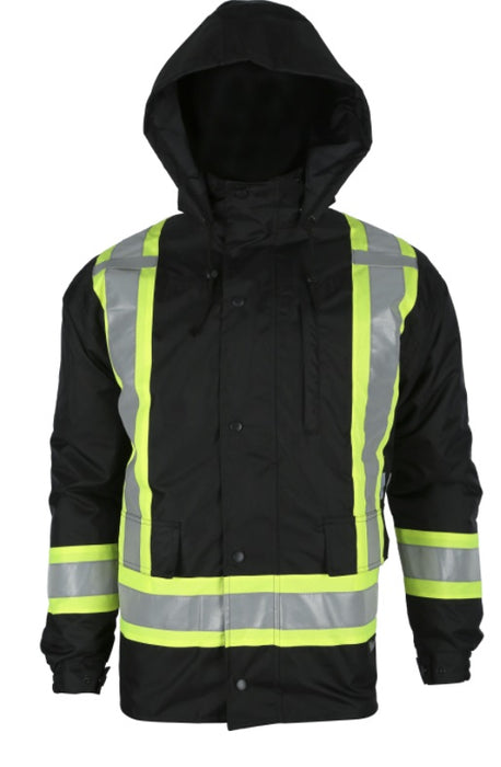 Viking 6328JB-XL Viking Handyman Hi-vis 7in1 Jacket Black (Size XL)