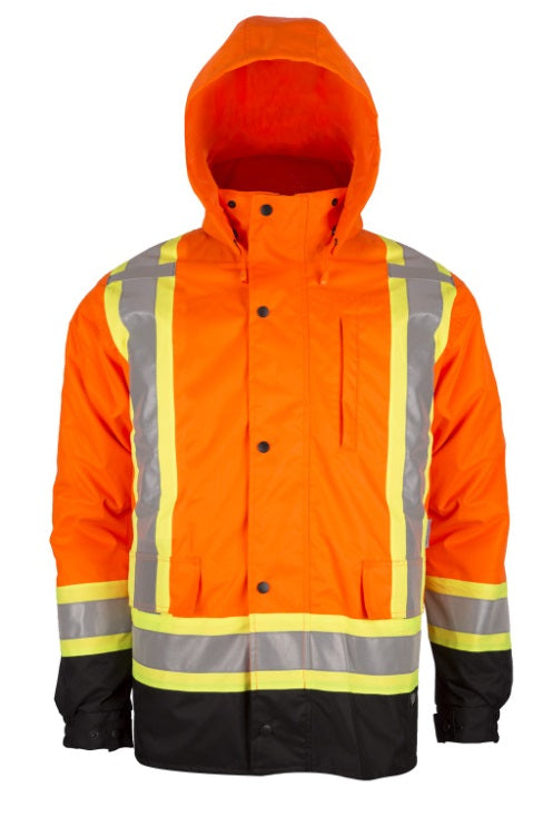 Viking 6328JO-M Viking Handyman Hi-vis 7in1 Jacket Orange (Size Medium)