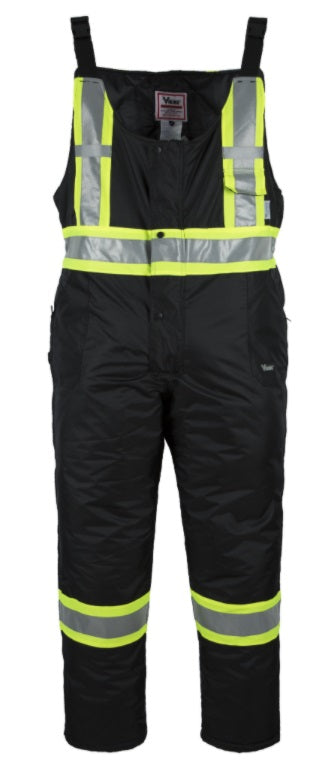 Viking 6328PB-L Viking Handyman Hi-vis Lined Bib Black (Size Large)