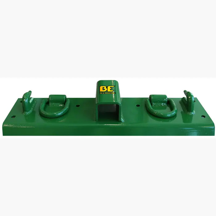 Braber Equipment (373) 64.500.705G Universal Tractor Bucket Accessory Plate with Hardware (John Deere Green)