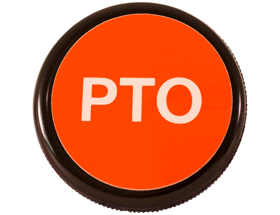 Buyers Products (577) 651 2 Inch Knob For PTO Cables Lettered "PTO" 3/8-24 Thread