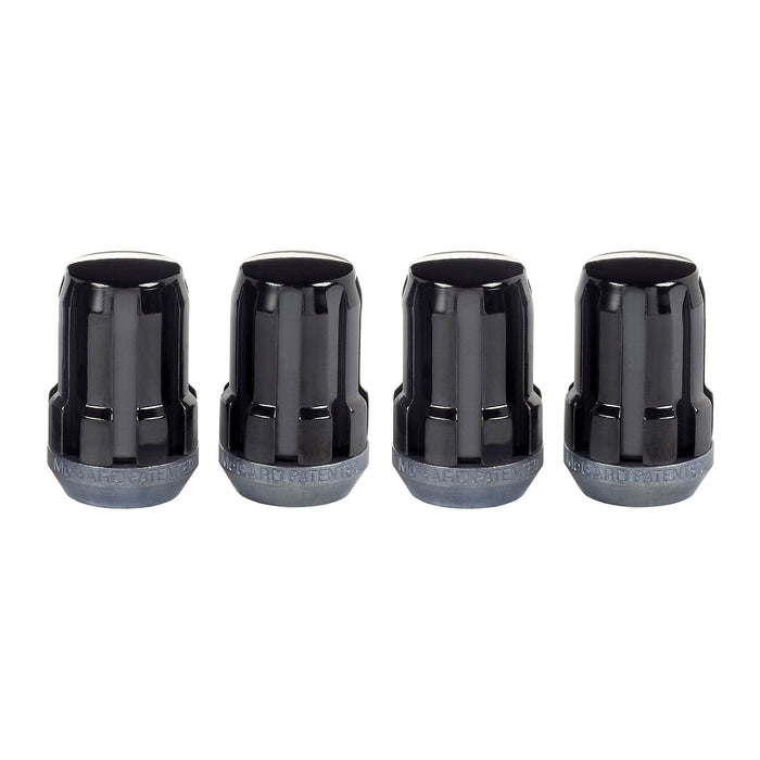 McGard 65357BK Black Cone Seat SplineDrive Lug Nut Set (M12 x 1.5 Thread Size) - Set of 4 Lug Nuts; Requires 65300 Installation Tool.
