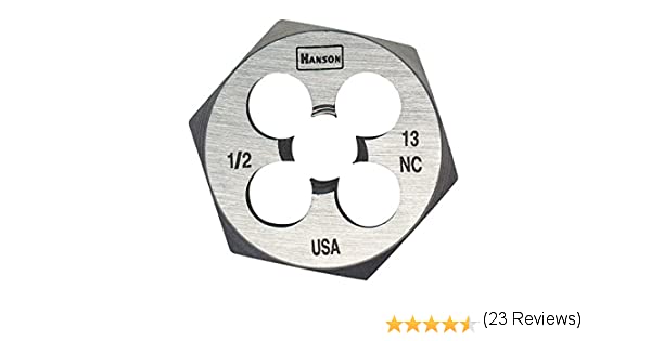 Irwin (928) 6544 IRWIN HANSON Hexagon Fractional Die, 1/2-inch - 13 NC, 1-inch Across (6544)
