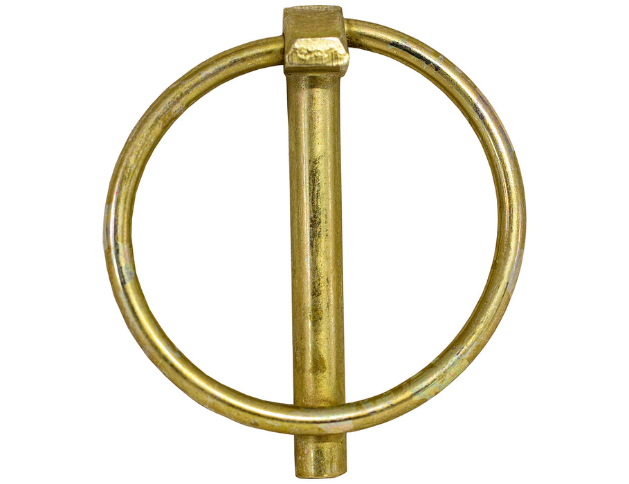 Buyers Products (577) 66000 Yellow Zinc Plated Linch Pin - 1/4 Diameter x 1-3/4 Inch Long with Ring