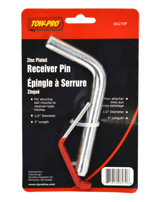 Dynaline (378) 66270P Bent Pull Pin 1/2", c/w E-Z Clip - Retail Pkg