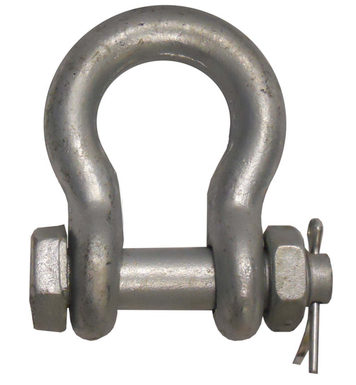 Dynaline 66960 Bolt-Type Anchor Shackle, 1-1/4" Diam, 12 Ton WLL