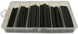 Pico 67-91 4" X 37PCS BLACK 3:1 DUAL WALL SHRINK TUBE ASSORTMENT