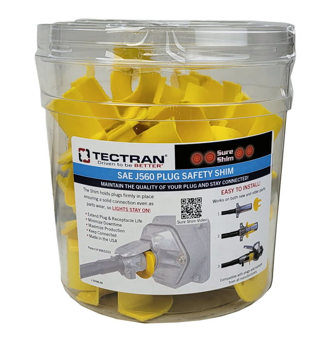 Tectran (667) 670-SHIMQ SURE-SHIM PLUG SHIM-BULK PACK - YELLOW
