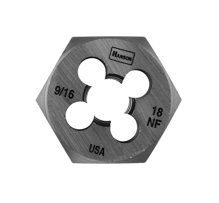 Irwin (928) 6849 IRWIN HANSON Hexagon Fractional Die, 9/16-inch - 18 NF, 1-7/16-inch Across (6849)