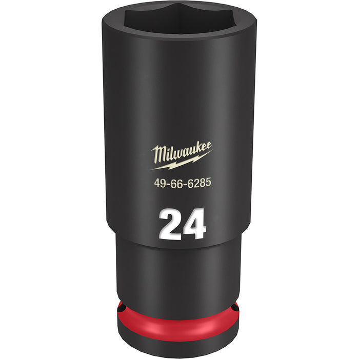 Milwaukee 49-66-6285 SHOCKWAVE Impact Duty™ 1/2"Drive 24MM Deep 6 Point Socket