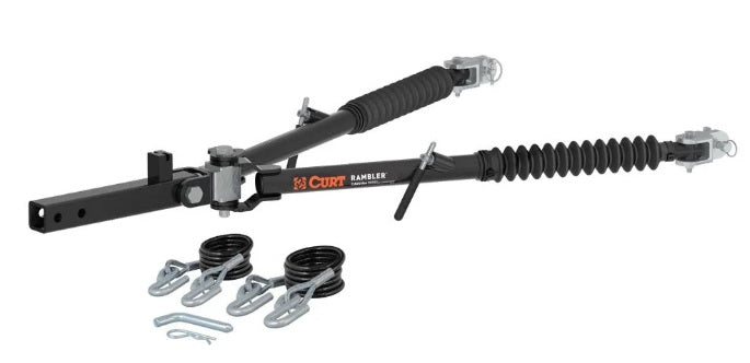 Curt 70001 Rambler Steel RV Tow Bar (7,500 lbs., 2" Shank)