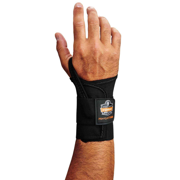 Ergodyne 70018 ProFlex 4000 Single Strap Wrist Support, Black, XL-Left