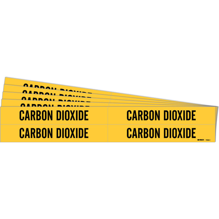 Brady 7038-4-PK CARBON DIOXIDE Pipe Marker - Pack 5 Cards