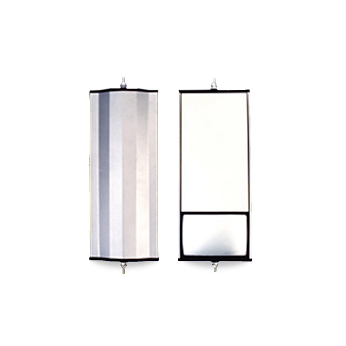 Velvac 705107 6.5X16 ALUMINUM SPLIT GLASS MIRROR