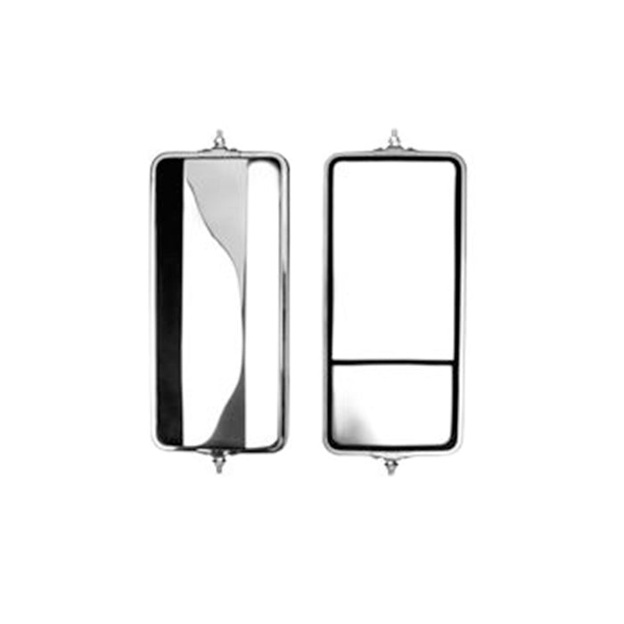 Velvac 705334 7X16 ANGLE BACK MIRROR W/CONVEX S.S.
