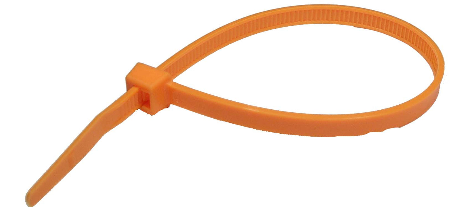 Pico (931) 7066N4-PK 7.5" 50LB. STANDARD CABLE TIE - NEON ORANGE