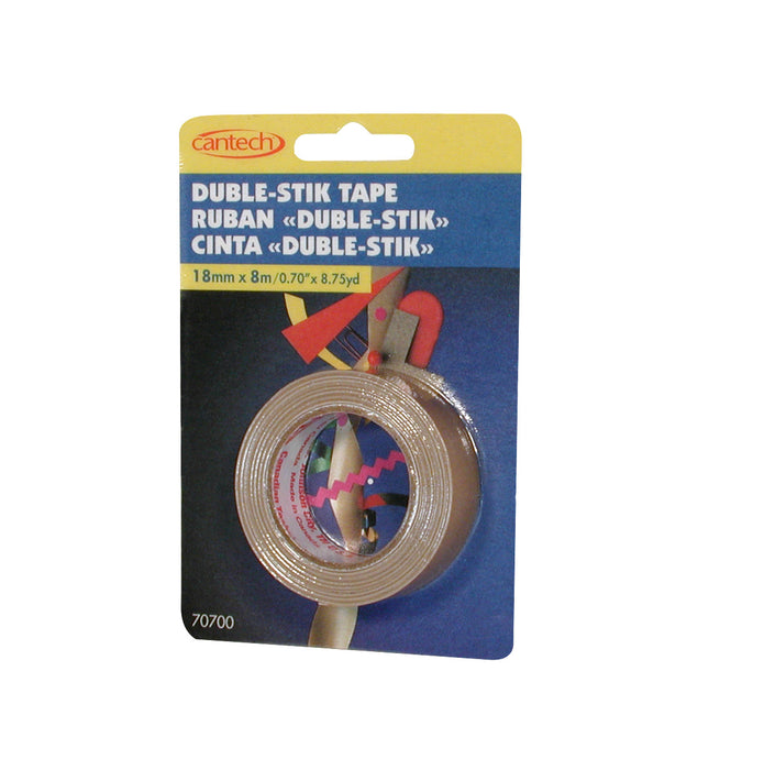 Cantech 707-00 Double-Stick Tape 18Mmx8M