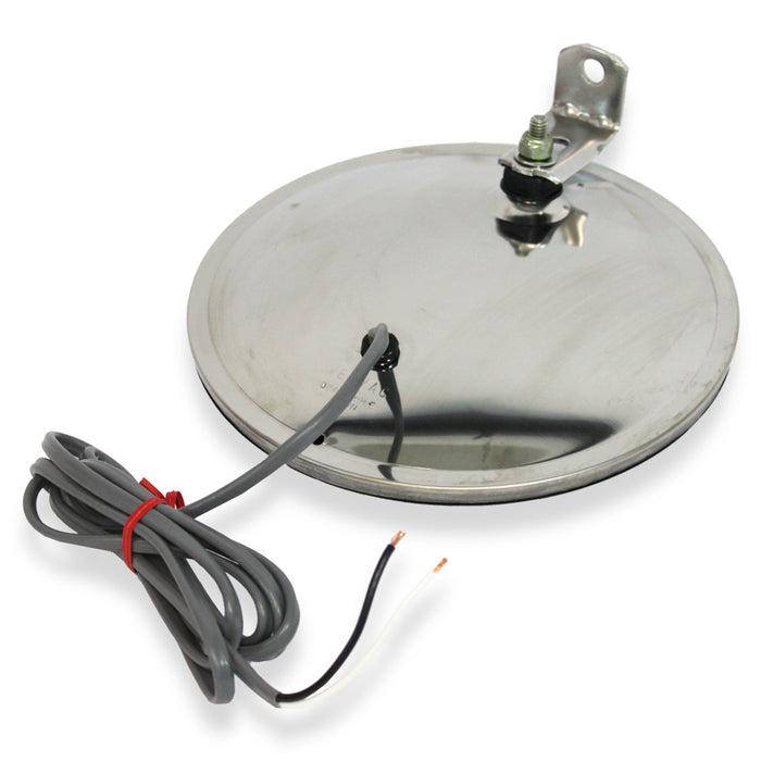 Velvac 708457 8-1/2 OFFSET MOUNT HEATED CONVEX S.S