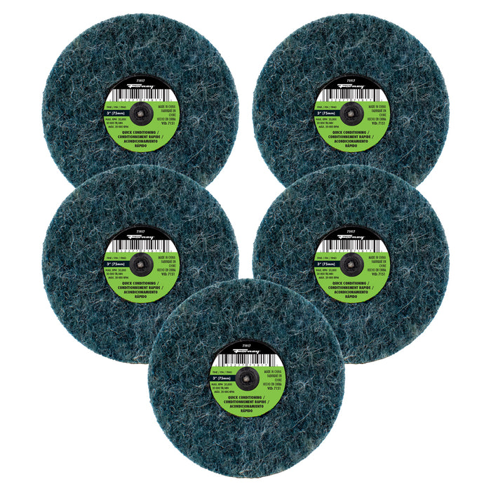 Forney (332) 71610 Quick Change Surface Prep Pad, Fine Grit, 3 in (5-Pack of Forney 71917)