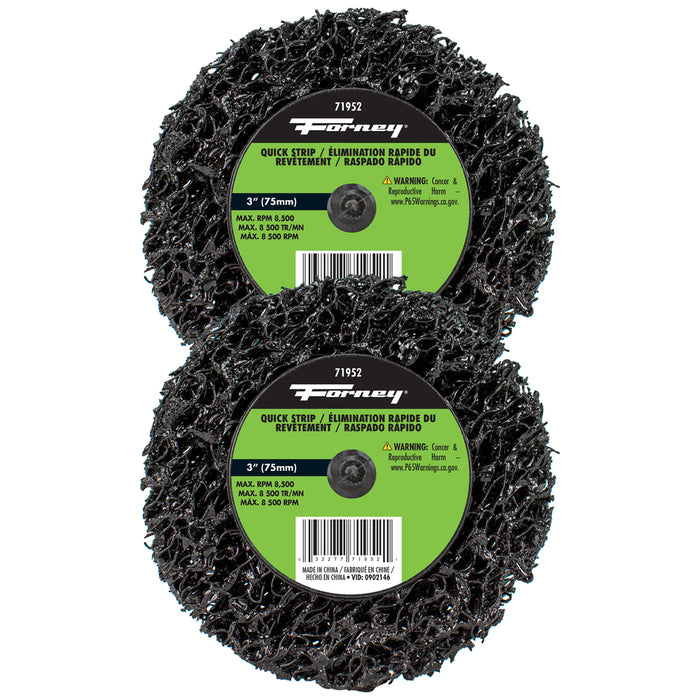 Forney (332) 71611 Quick Change Stripping Disc, 3 in (2-Pack of Forney 71952)