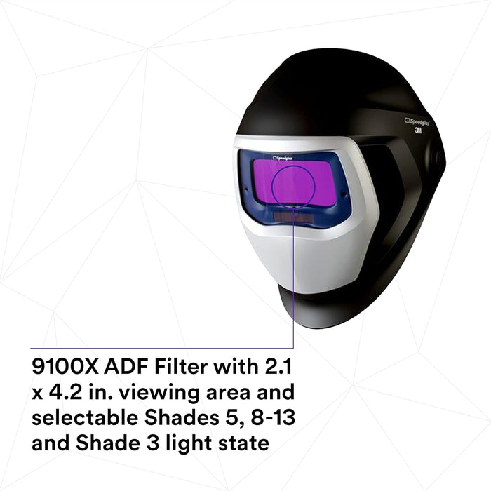 3M™ Speedglas™ Welding Helmet 9100, 06-0100-20SW-CA, with 3M™ Speedglas™ Auto-Darkening Filter 9100X