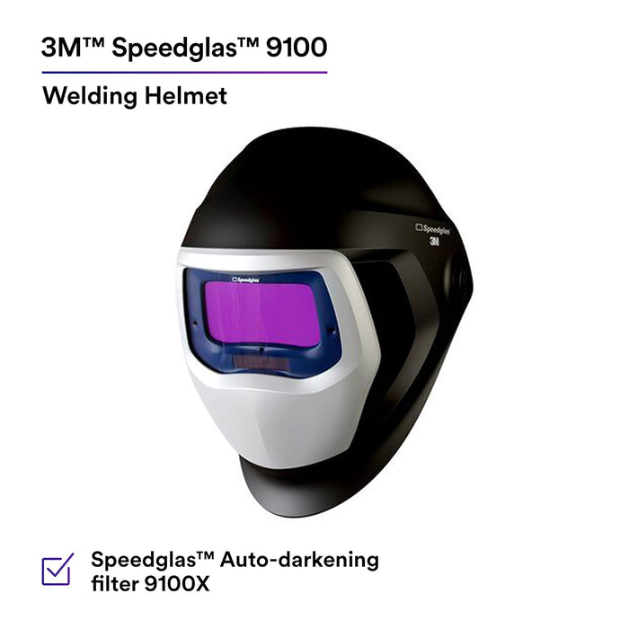 3M™ Speedglas™ Welding Helmet 9100, 06-0100-20SW-CA, with 3M™ Speedglas™ Auto-Darkening Filter 9100X